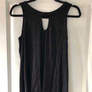 Black Keyhole Soft Tank Top